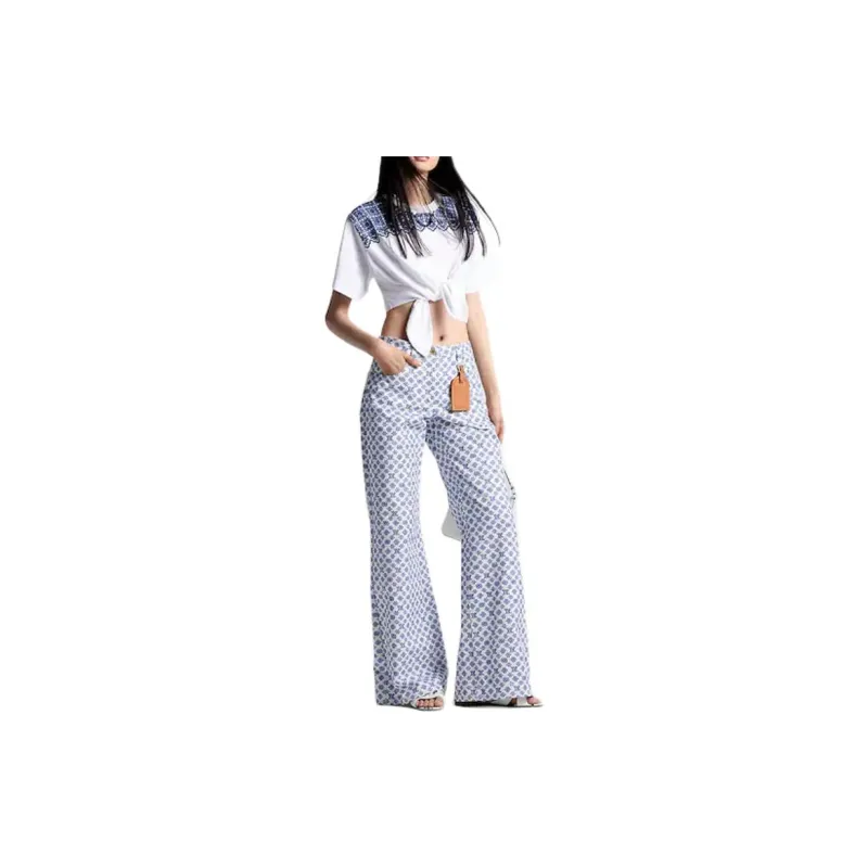 LOUIS VUITTON Blurry Monogram Boot Cut Jeans-1