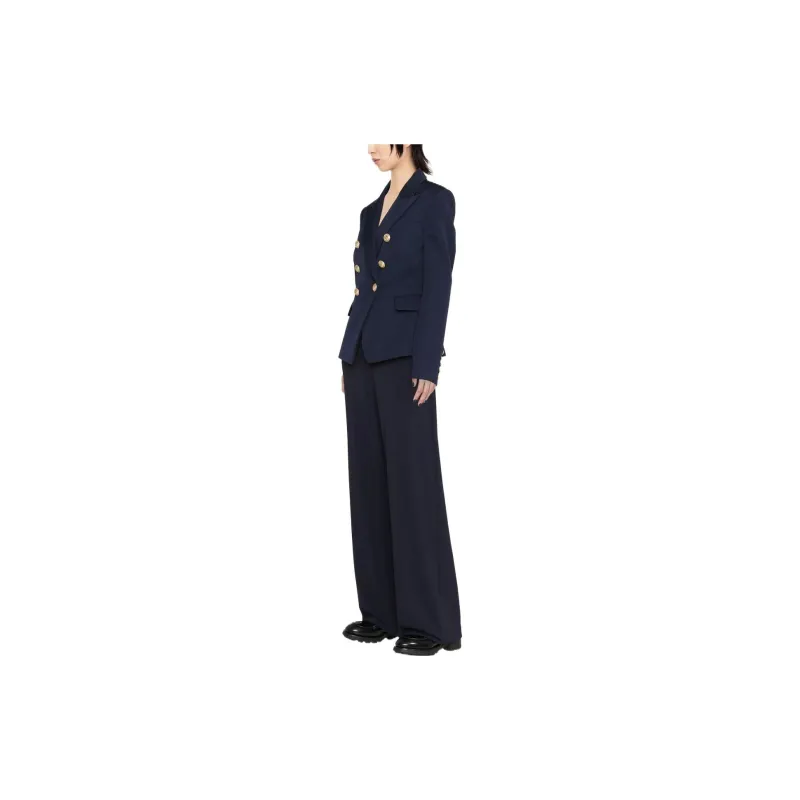 BALMAIN 6 Lion Button Wool Jacket 'Navy'-3