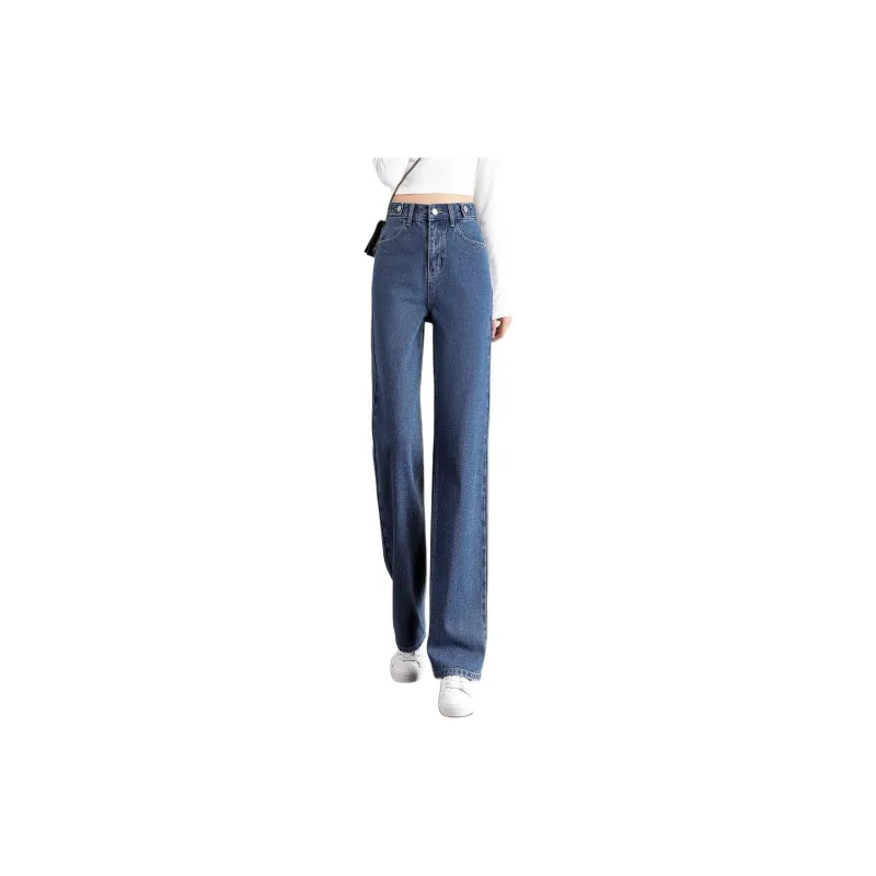 Mo Han Yi Mei Jeans Women's Denim Blue-1