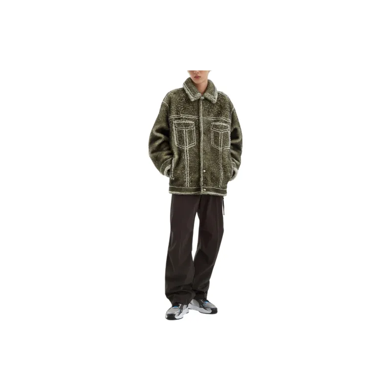 FENDI Logo Patch Straight Leg Trousers-2
