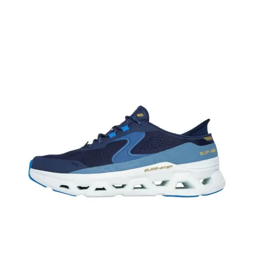 Skechers Glide Step Anti Slip Wear Resistant Low Top Training Shoes Men's Blue