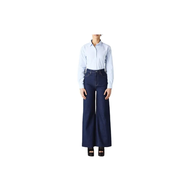 MOTHER Wide-leg Denim Jeans-1