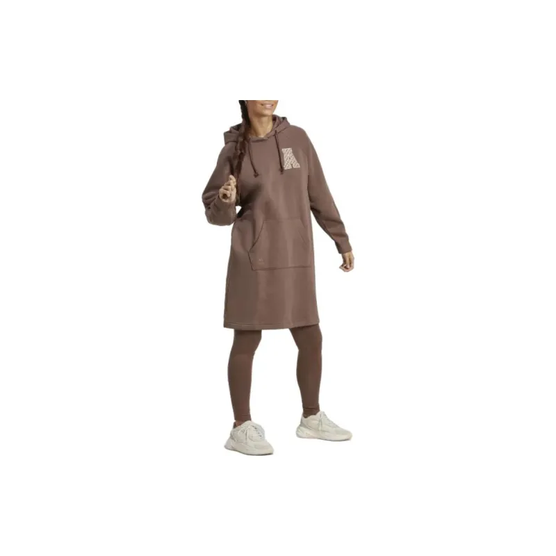 Adidas Long-Sleeved Dresses Women's Brown-3