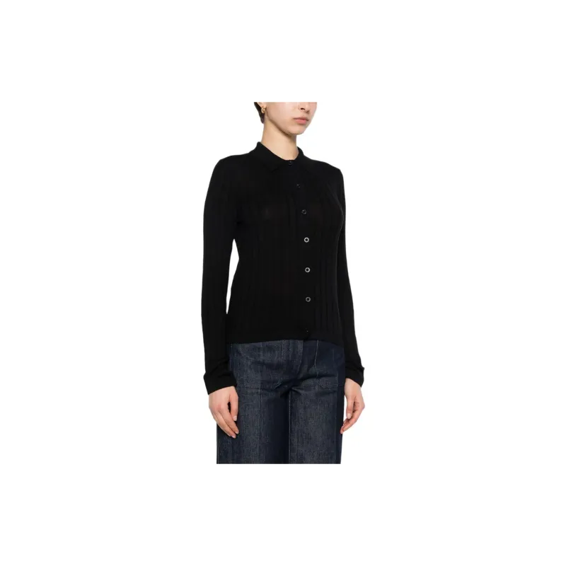 NILI LOTAN Alivia Merino Silk Ribbed Cardigan-3
