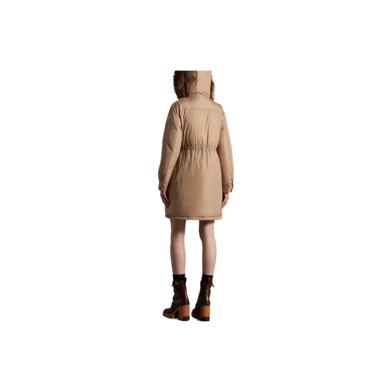 Moncler FW22 Moderate Down Jacket Women's Khaki-3