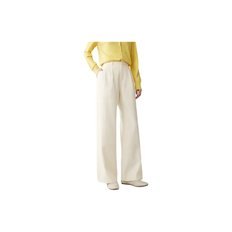 CHUMIAN Casual Pants Women's White-0