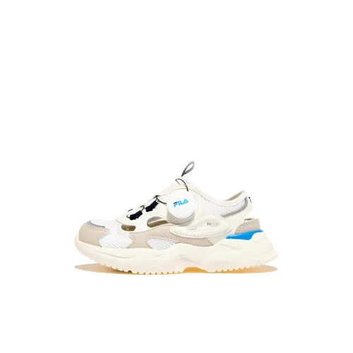FILA KIDS Slip-Resistant Cushioning Breathable Kids Lifestyle Shoes Ecru Kids'