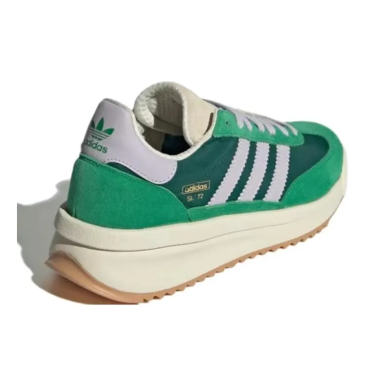 Adidas SL 72 Anti-Slip Wear-Resistant Low-Top Casual Running Shoes Unisex Green-2