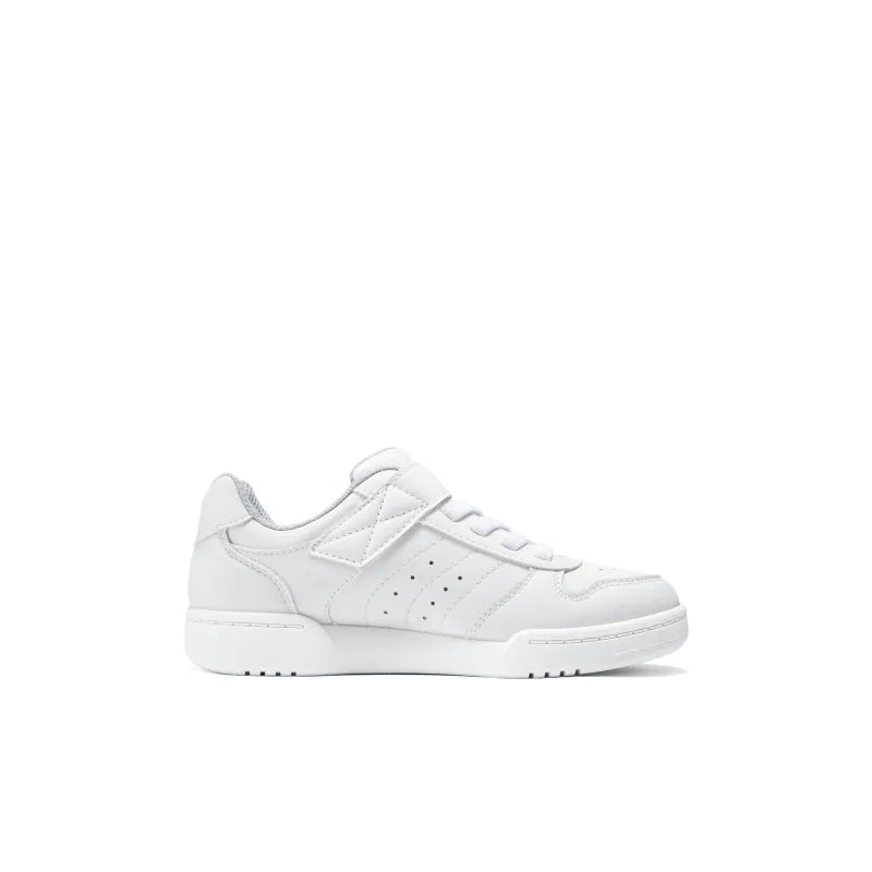 Skechers Anti Slip Wear Resistant Low Top Kids' Skateboarding Shoes White Kids'-1