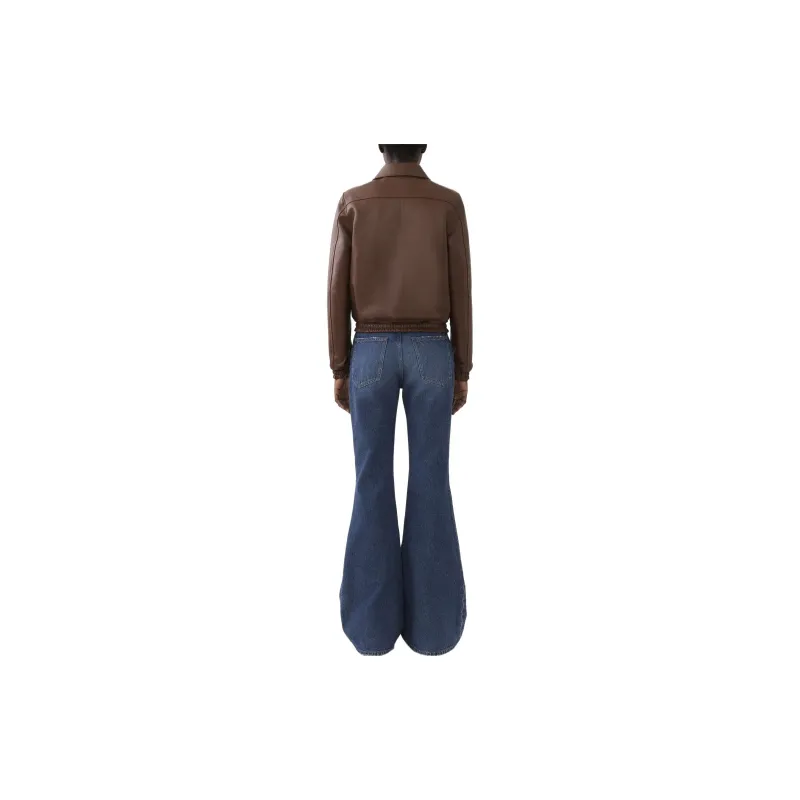 Chloé Zip-up Leather Jacket-3
