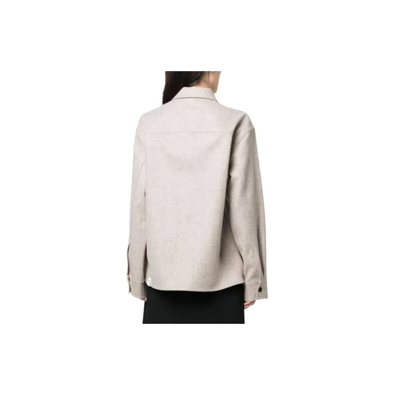 JIL SANDER Pointed Collar Buttoned Jacket-2