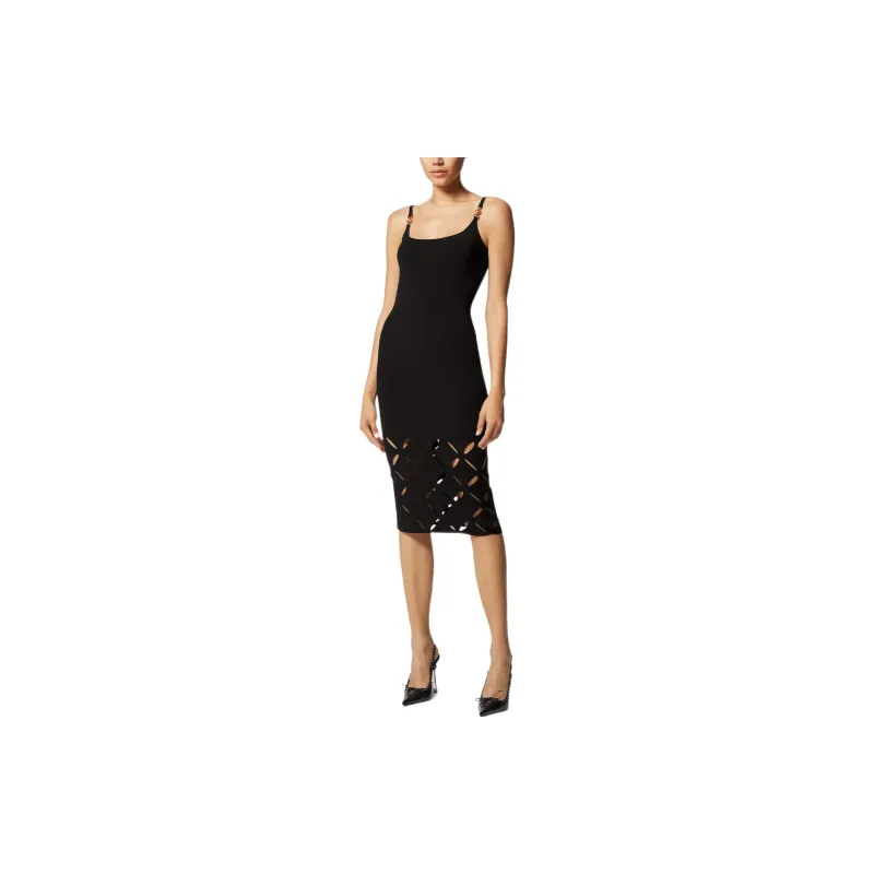 VERSACE Cut Out Sleeveless Dress-3