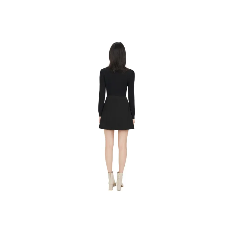 EICHITOO Casual Short Skirts Women's Black Trim-1
