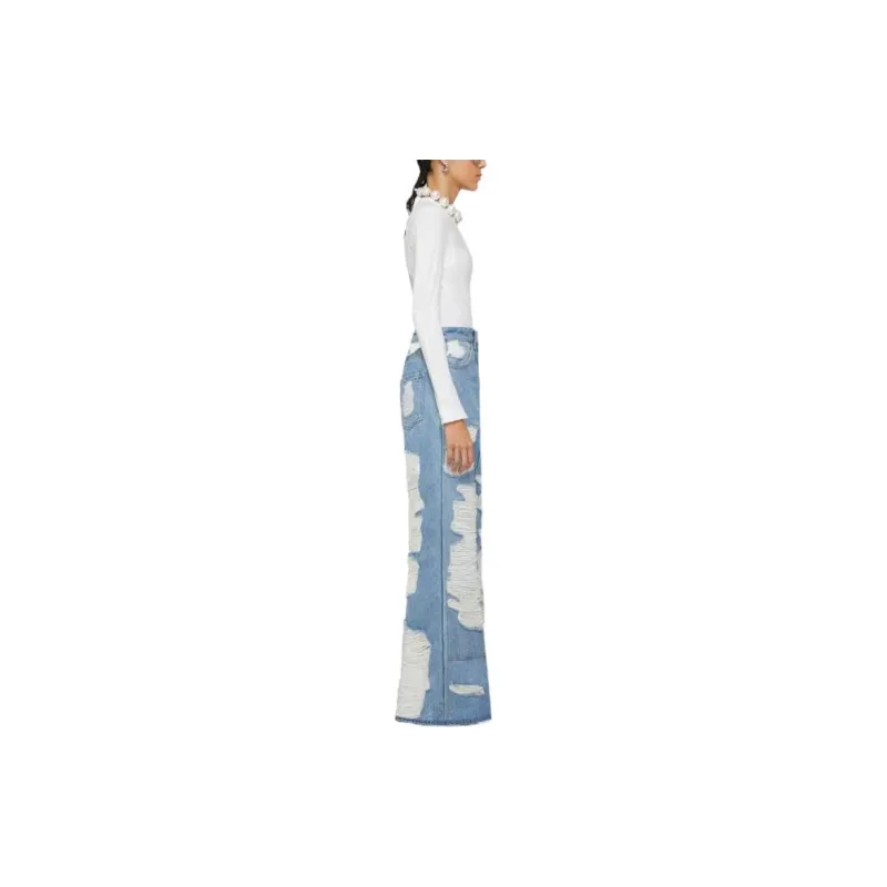 Givenchy Extra Wide Jeans With Workwear Patch 'Light Blue'-4