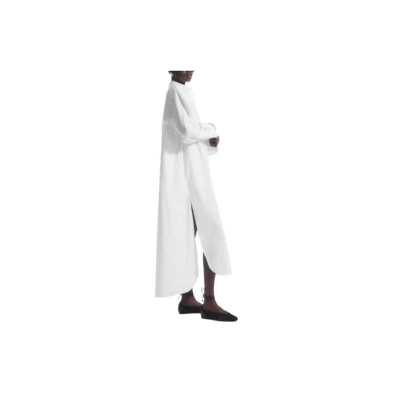 COS Long Sleeved Dresses Women's White-3