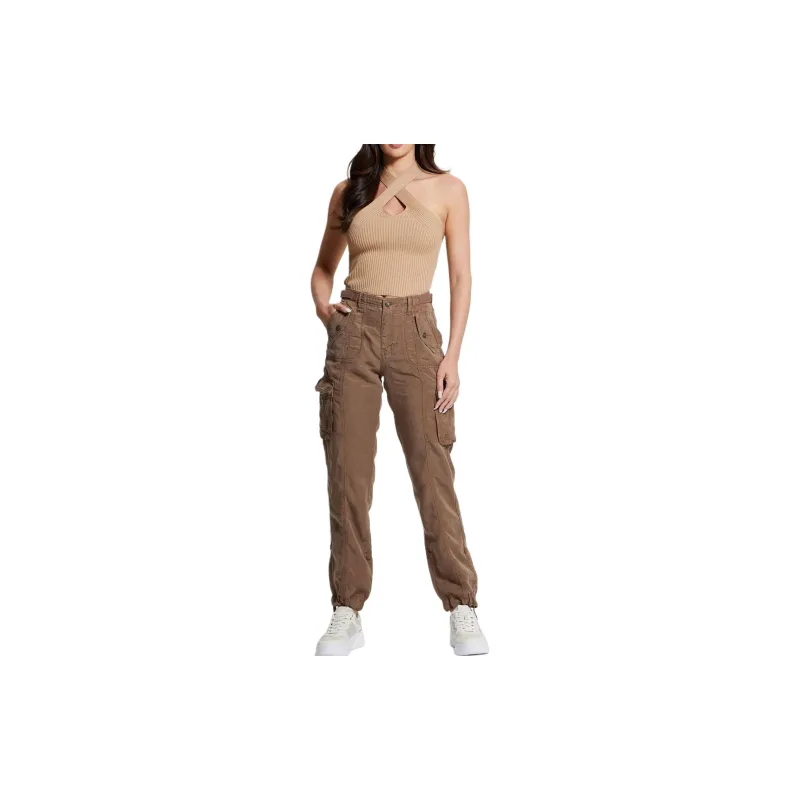 GUESS Eco Nessi Cargo Pants Cargo Pants Women's Umber-4
