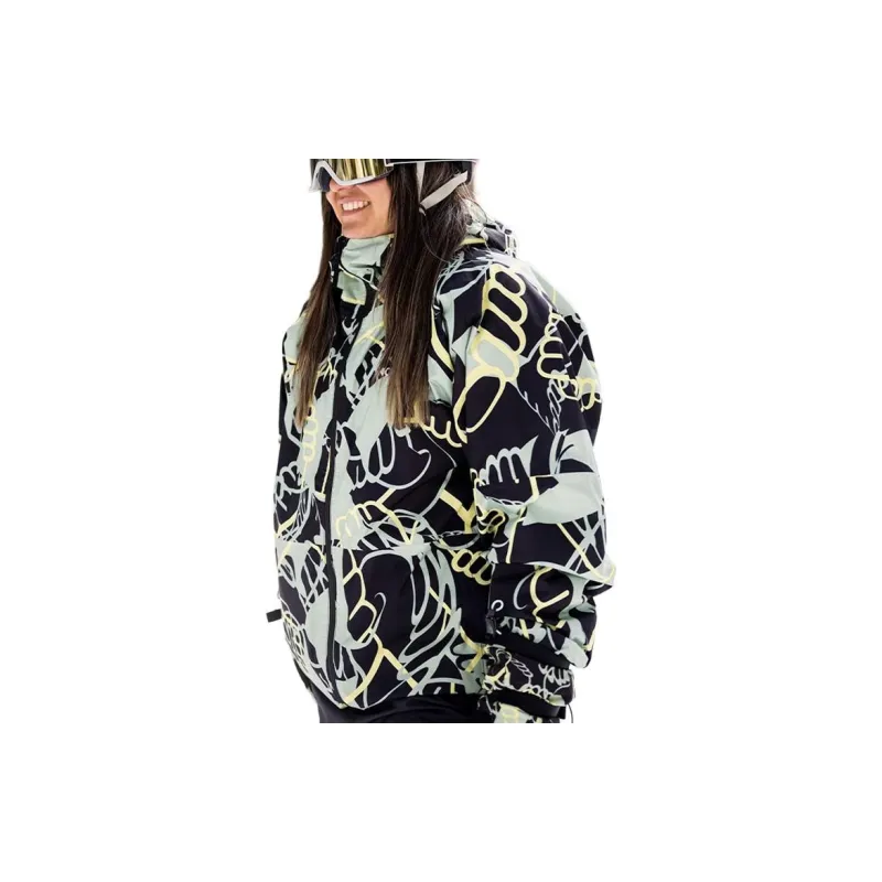 THE NORTH FACE Windbreaker Jacket Women's Black Green-3