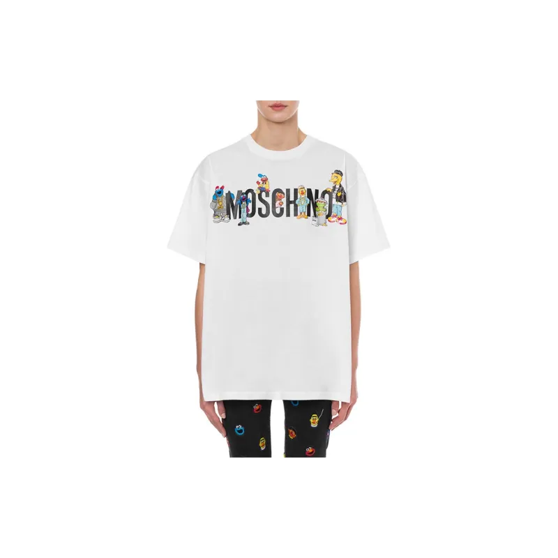 Sesame Street X MOSCHINO T-Shirts Women's White-1