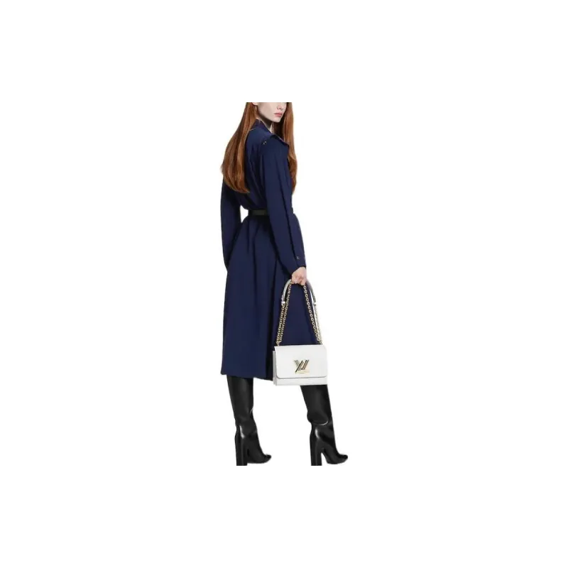LOUIS VUITTON Long-Sleeved Epaulette Shirt Dress-2