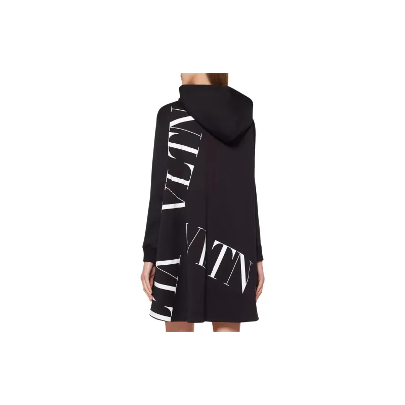 Valentino Long Sleeved Dresses Women's Black-2