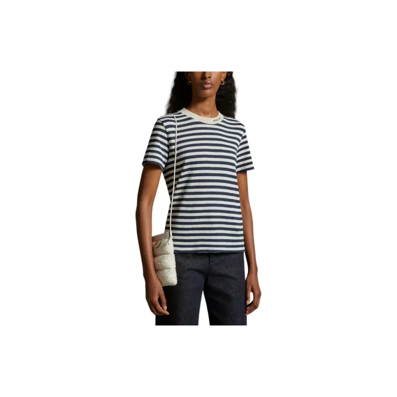 Moncler Striped T Shirt T Shirt Women's Multicolor-1