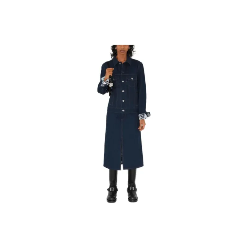 Burberry SS24 Denim Long Skirt Women's Indigo-2