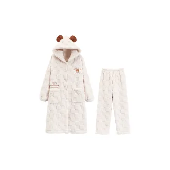 Qiao Ni Tong Pajama Set Women's Ivory