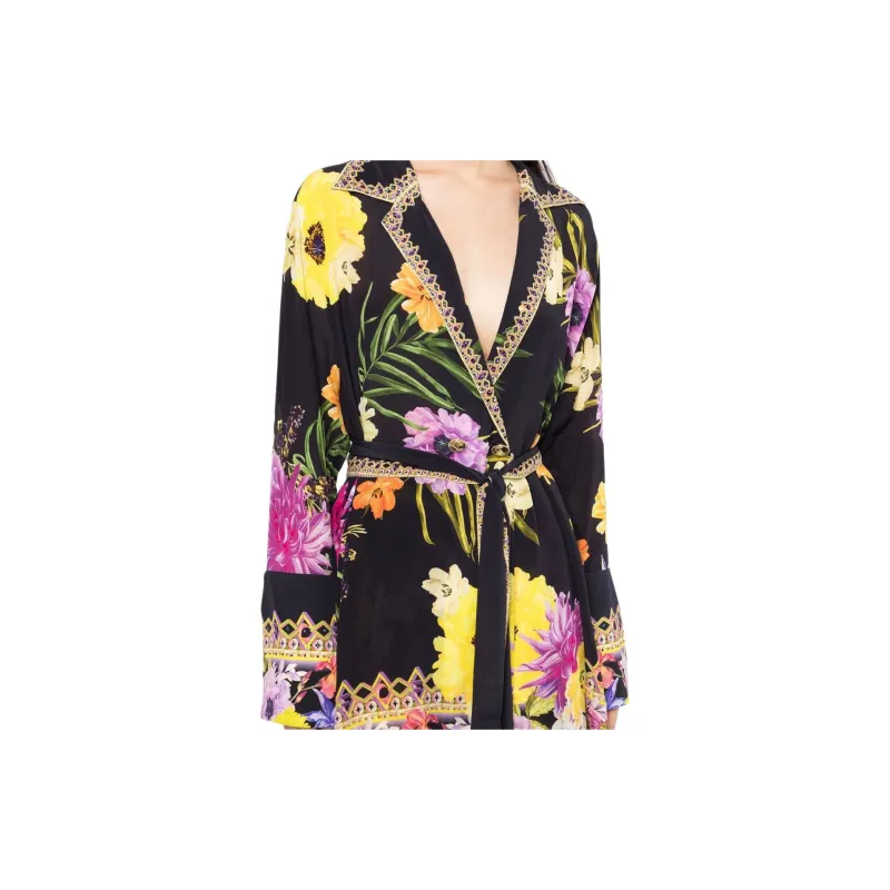 CAMILLA Floral-print Silk Jacket-4