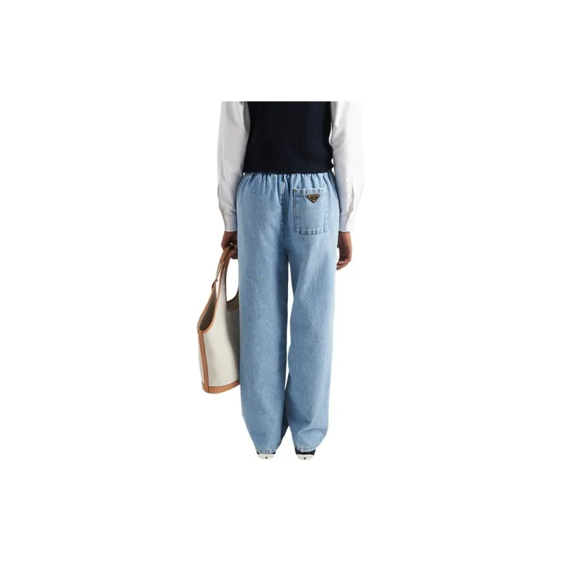 PRADA Triangle logo Mid rise Loose fit Jeans-2