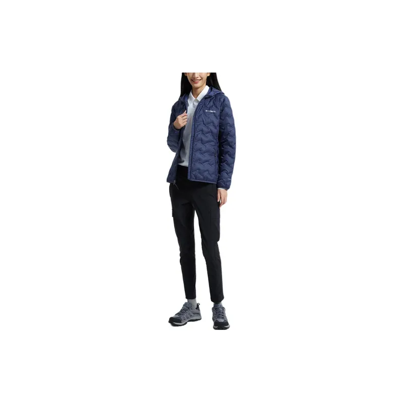 Columbia Down Jacket Winter Women's Blue-2