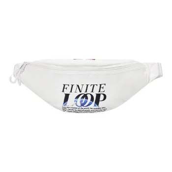 FINITE LOOP Recycled Material Sling Bag, Shoulder Bag, Crossbody Bag, Fanny Pack Regular Unisex White