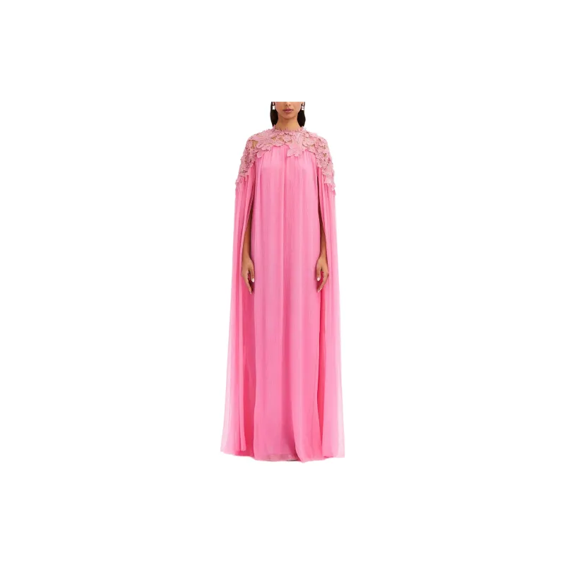 OSCAR DE LA RENTA Floral-embroidered Caftan Dress-2