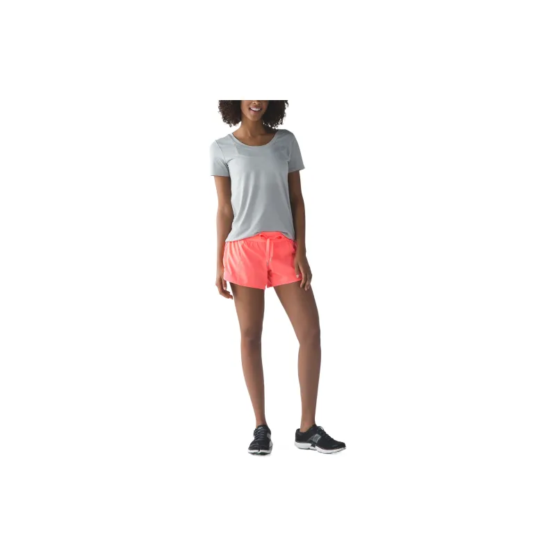 Lululemon Hotty Hot Series Sports Shorts Women's Orange Pink-4
