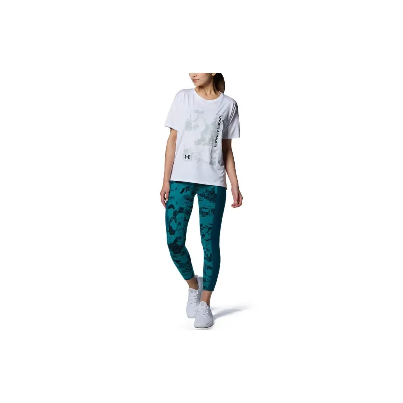 Under Armour Drop Shoulder Sleeve T Shirt Women's White-2