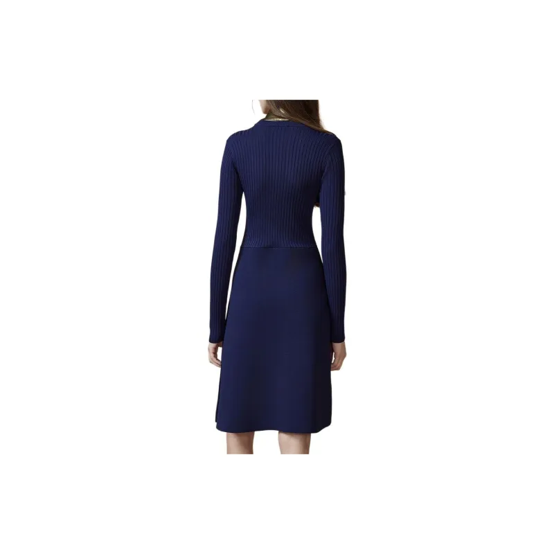 DKNY Long Sleeved Dress Women's Blue-2