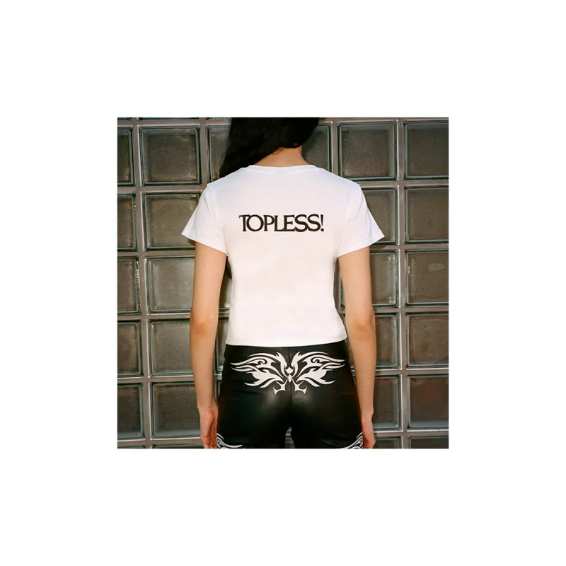 Réalisation Par Crop Tops Women's White-3