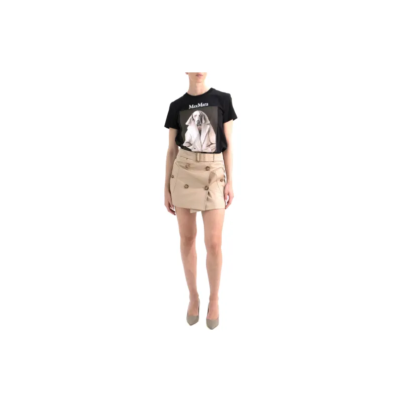 MaxMara Logo print Cotton jersey T shirt-1