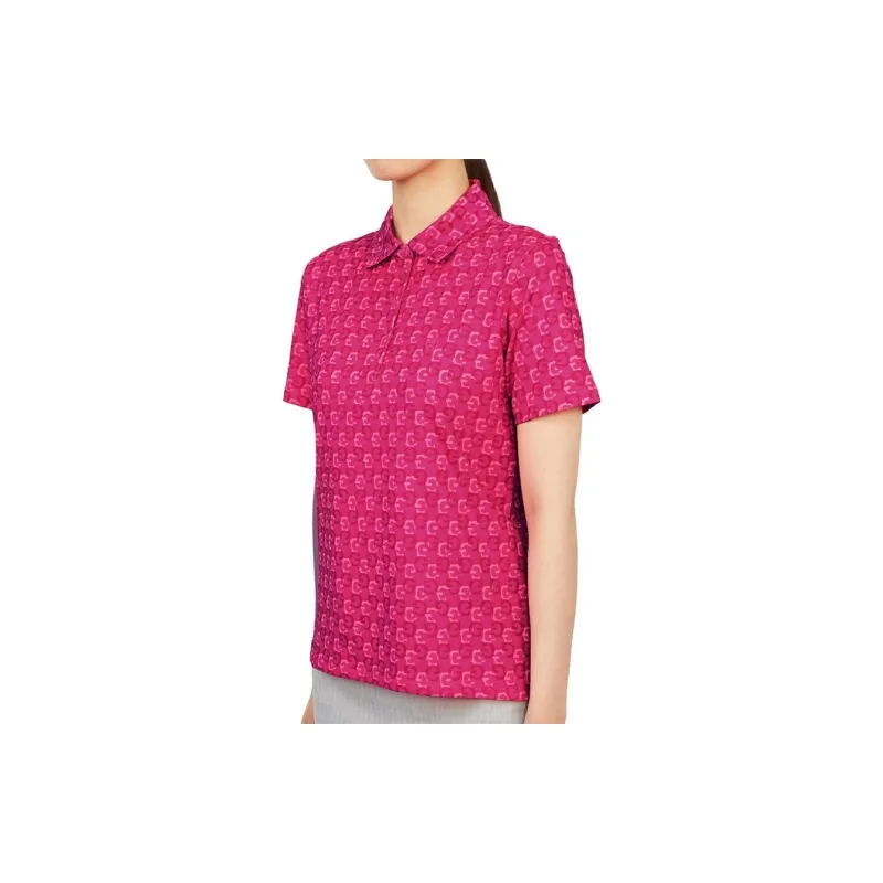 GFORE Polo Shirt Women's Rose Red-4