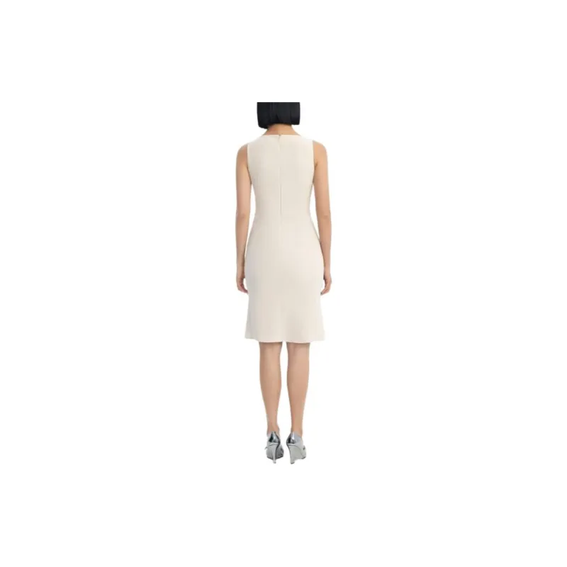THEORY Sleeveless Dress Women's Rock White-1
