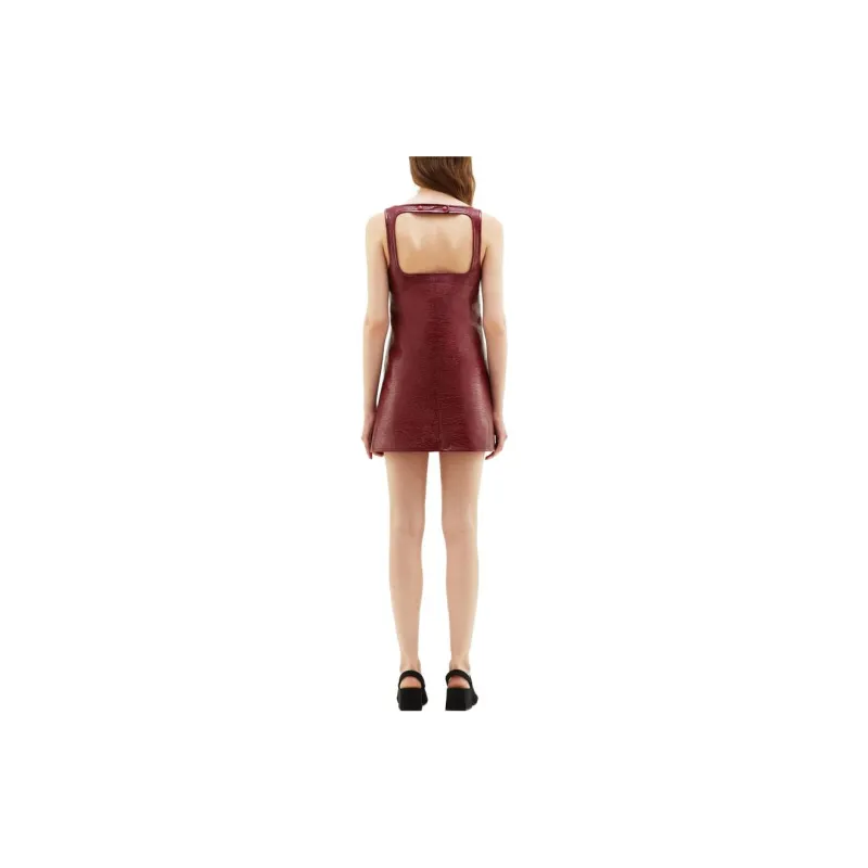COURREGES Reedition Vinyl Mini Dress-1