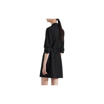 TKY SHOP Short Sleeved Dress Women's Black