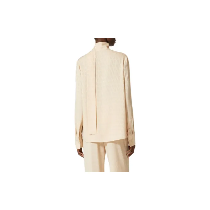 Valentino Toile Iconographe Jacquard Long-Sleeved Blouse-2