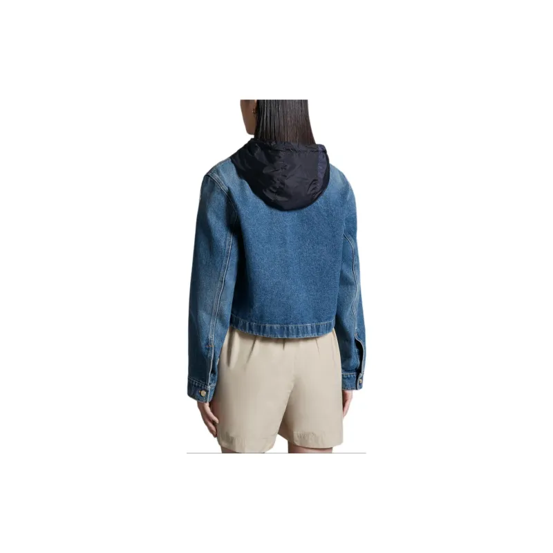 Moncler Lampusa Denim Hooded Jacket-4