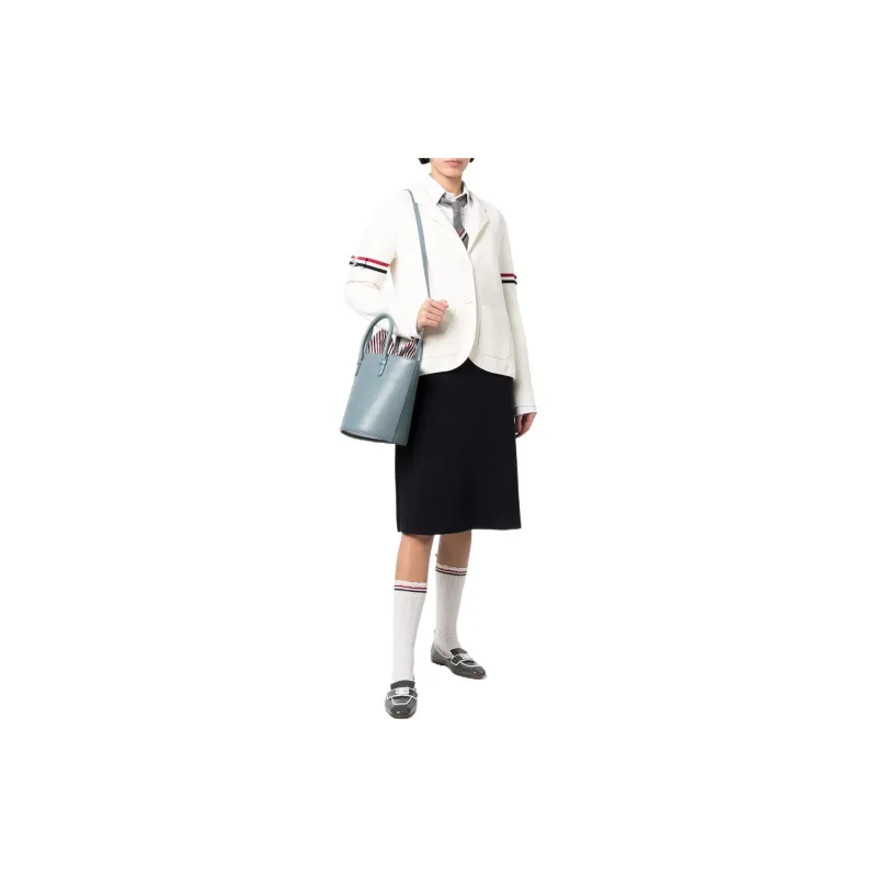 THOM BROWNE· SS22 Casual Long Skirt Women's Black-1