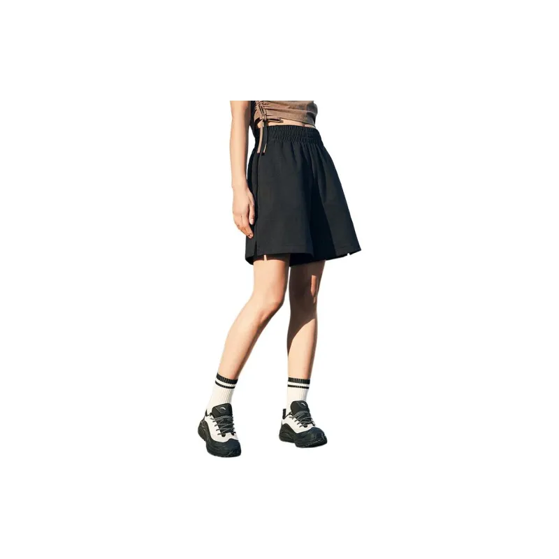 Anta Variety Training Collection Casual Shorts Women's Basic Black-2