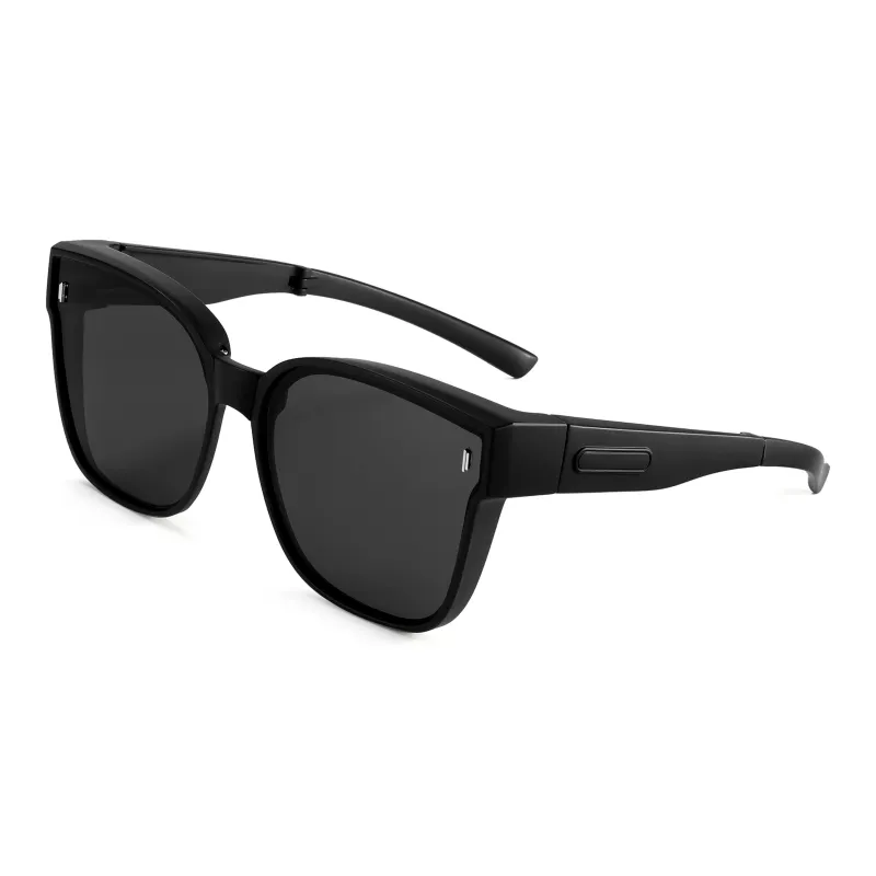 Sha Lehua TR/Memory Plastic Square Sunglasses Unisex-2