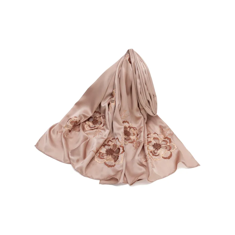 Shanghai Story 100% Mulberry Silk Scarves Women's Silk Elegance Peony, Gift Box Set-9