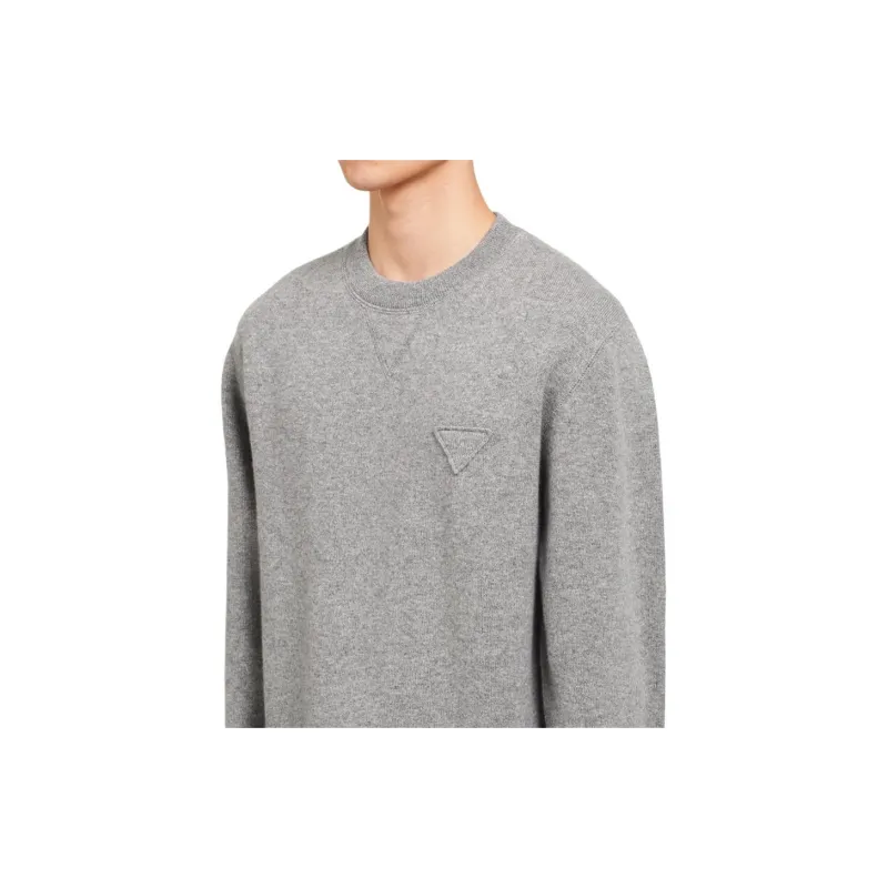 PRADA Cashmere Sweaters Men Gray-4