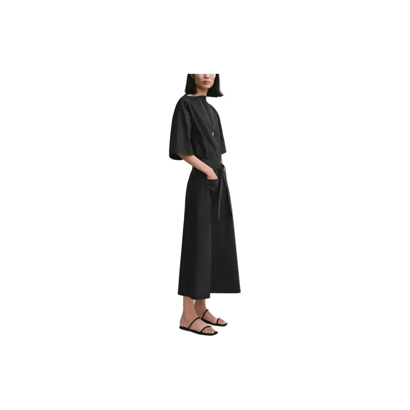 TOTEME Virola Poplin Midi Skirt-3