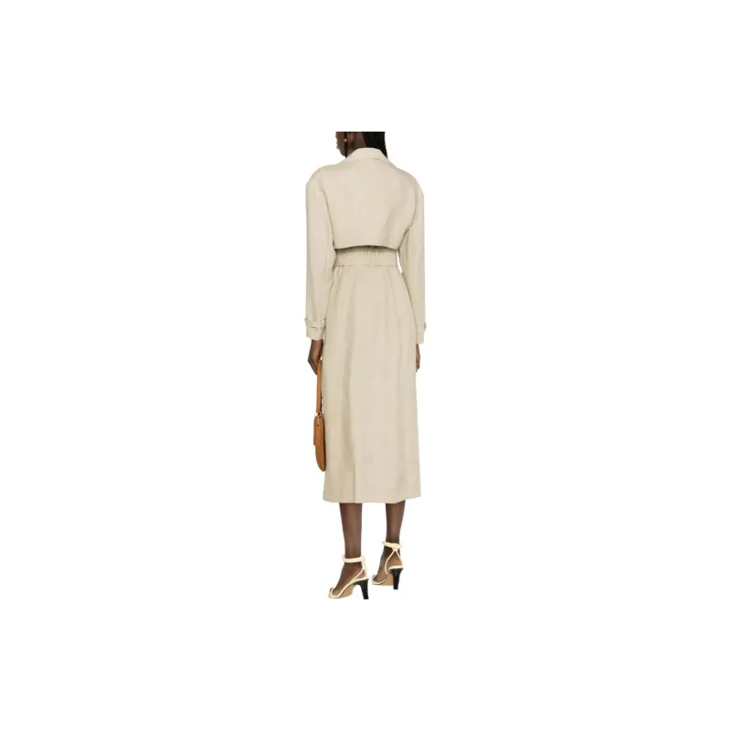 BALMAIN Embellished Gabardine Trench Coat-2